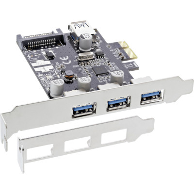 Schnittstellenkarte, 3x+1x USB 3.0, PCIe, mit SATA