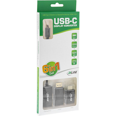 USB Typ-C Stecker Display Konverter Set 6-in-1