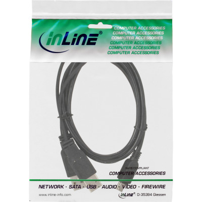1m USB Mini-Y-Kabel, 2x St. A an Mini-B St.
