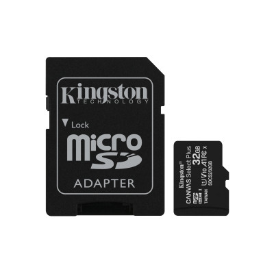 32GB KINGSTON UHS-I microSDHC + SD Adapter