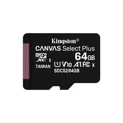 64GB KINGSTON UHS-I microSDXC + SD Adapter
