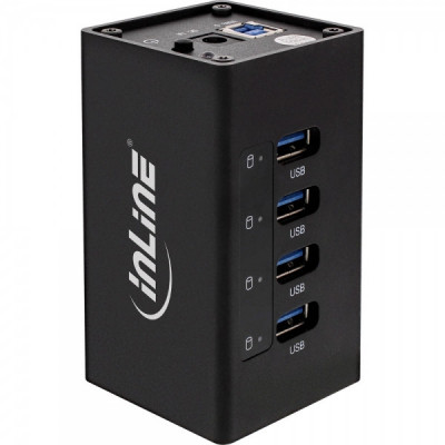 USB-Hub, 4x USB-A 3.0, USB-B 3.0