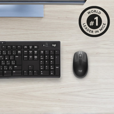 Logitech M190 Full-Size Wireless Mouse dunkelgrau