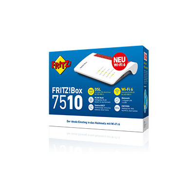 AVM FRITZ!Box 7510 WLAN-Router Gigabit Ethernet Einzelband (2,4GHz) Weiß