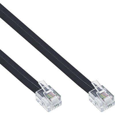 Modularkabel RJ11 St St, 4adrig 15m