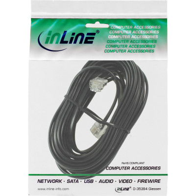 Modularkabel RJ11 St St, 4adrig 15m