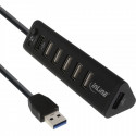 USB-Hub, 1x USB-A 3.0, 6x USB-A 2.0, USB-A 3.0