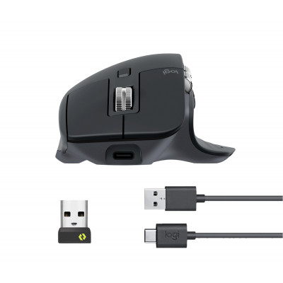 Logitech MX Master 3S Graphite, Logi Bolt, USB BT