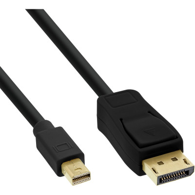 Mini DisplayPort zu DisplayPort Kabel, schwarz, 2m