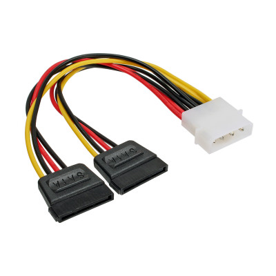 15cm SATA 2x Stromadapteranschlusskabel