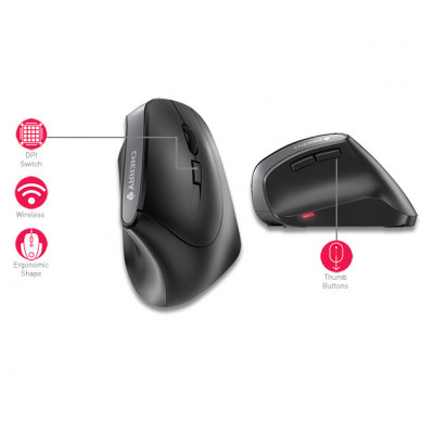 CHERRY Mouse MW 4500 Wireless Ergonomic Mouse