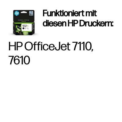 HP Original Druckpatrone Nr. 932XL schwarz