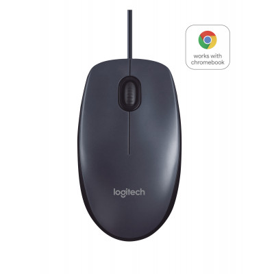 Logitech B100 Optical Mouse Black, USB