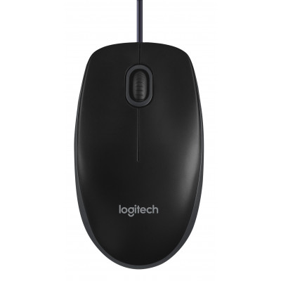 Logitech B100 Optical Mouse Black, USB