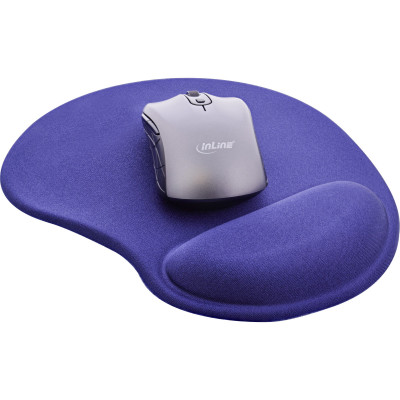 Maus-Pad mit Gel-Handgelenk-Auflage, blau
