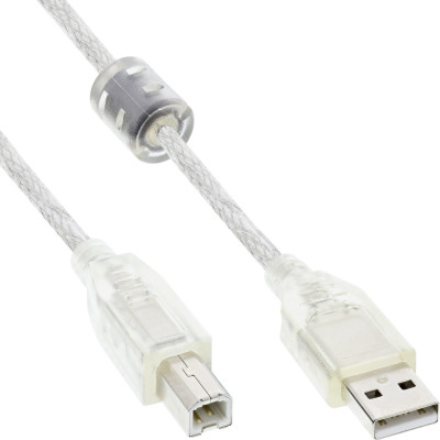 3m USB 2.0 Anschlußkabel A an B mit Ferritkern