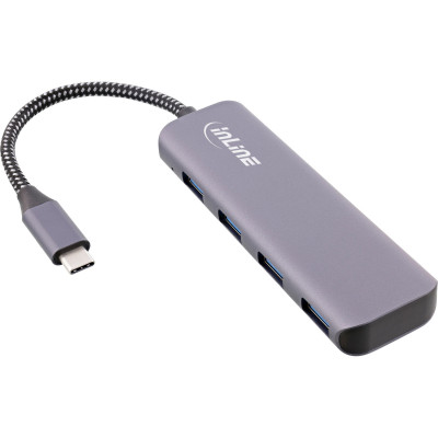 INLINE USB 3.2 Hub, USB-C zu 4x USB A 10Gb s