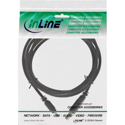 5m Mini USB-Kabel St. A an Mini St. B schwarz
