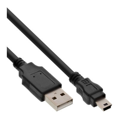 2m Mini USB-Kabel St. A an Mini St. B schwarz
