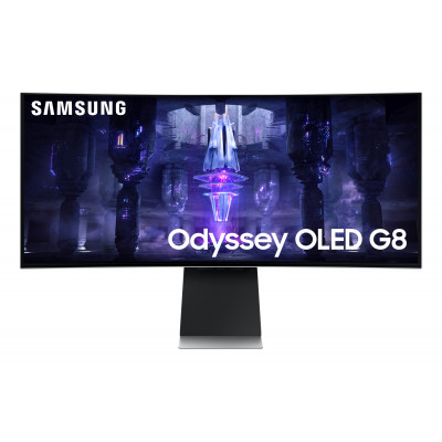 Samsung Odyssey Neo G8 LS34BG850SUXEN Computerbildschirm 86,4 cm (34 Zoll) 3440 x 1440 Pixel UltraWide Quad HD OLED Silber