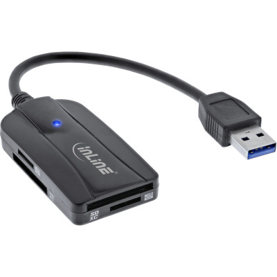 InLine® Card Reader USB 3.1 USB-A , für SD SDHC SD