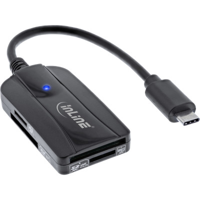 InLine® Card Reader USB 3.1 USB-C, für SD SDHC SD