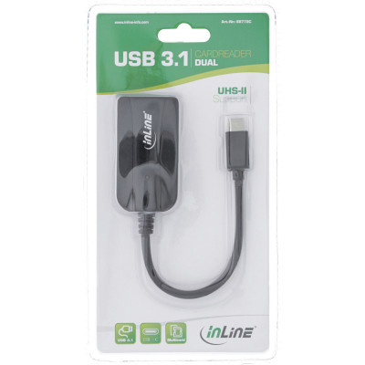InLine® Card Reader USB 3.1 USB-C, für SD SDHC SD
